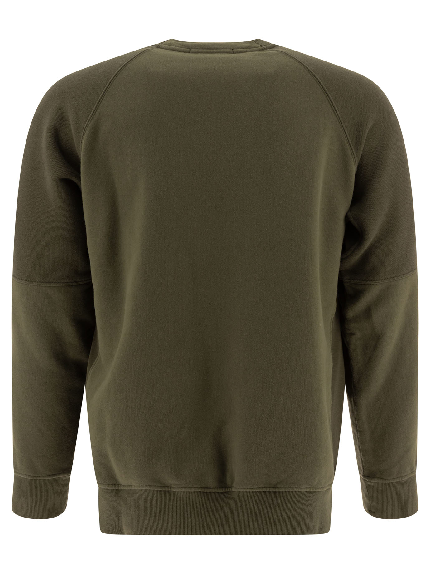 STONE ISLAND Green Compass sweatshirt with patch